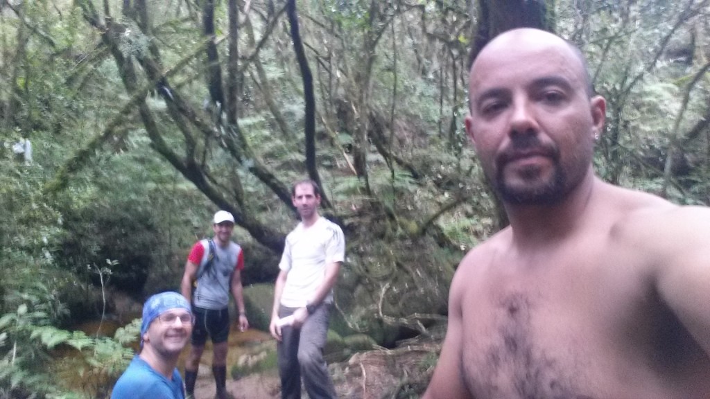 Rafael, Joãozinho, Augusto e eu. Última chance, aonde me despedi da galera.