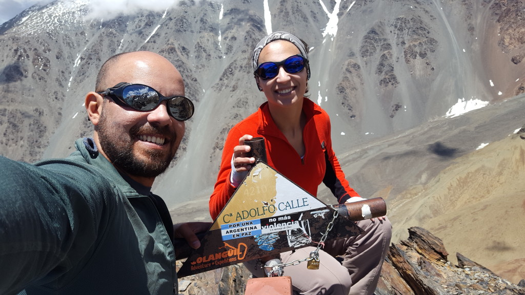 Eu e a Michelle no cume.