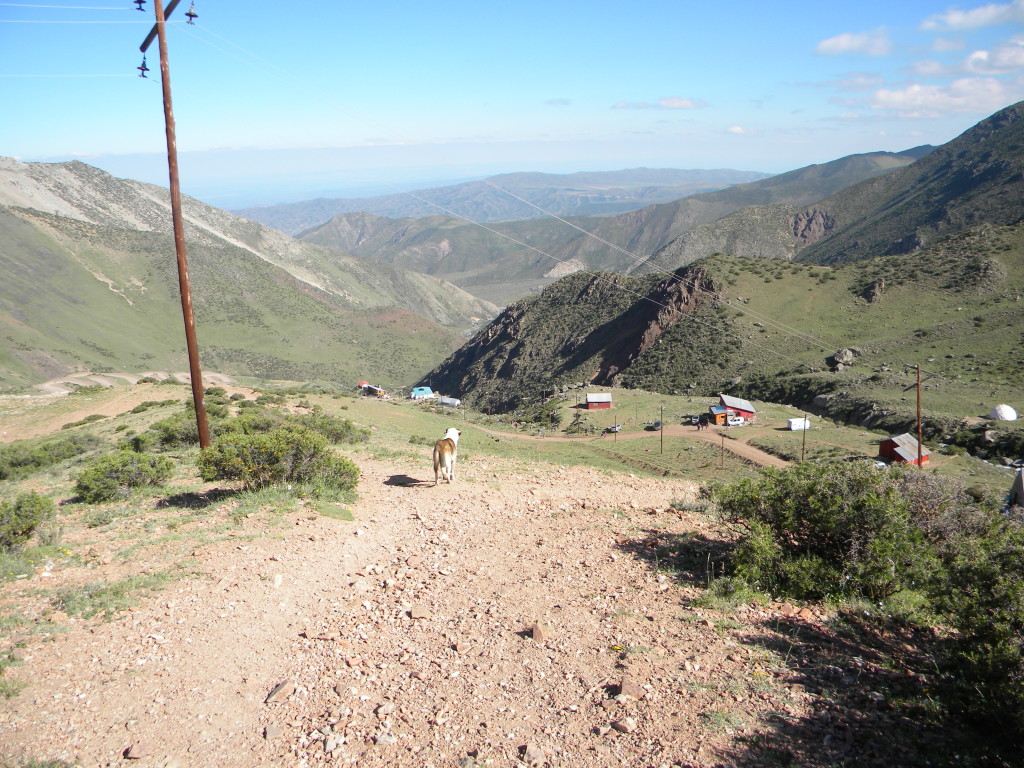 Caminhada leve um pouco acima dos refúgios.