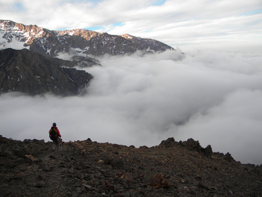 Michelle chegando nas nuvens, dali pra frente a coisa ficou um pouco complicada na orientação.