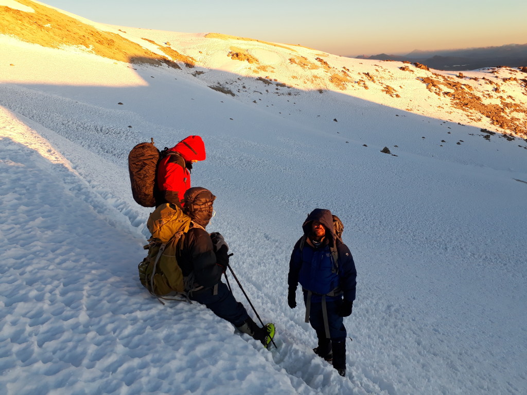 Parada para hidratação.