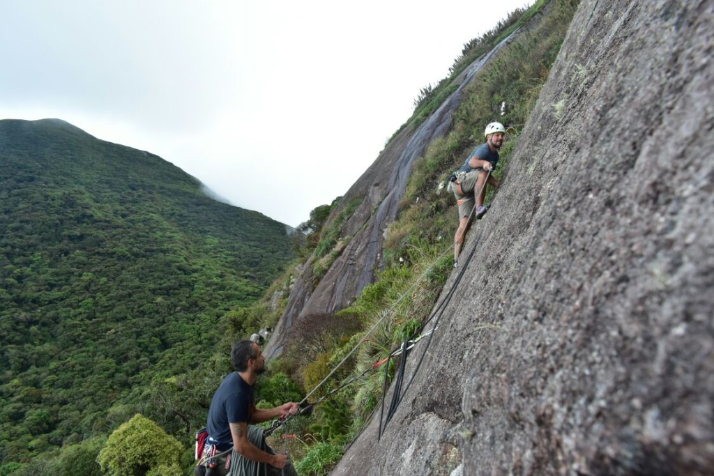 Eu e o Gustavo na via Sonifera.